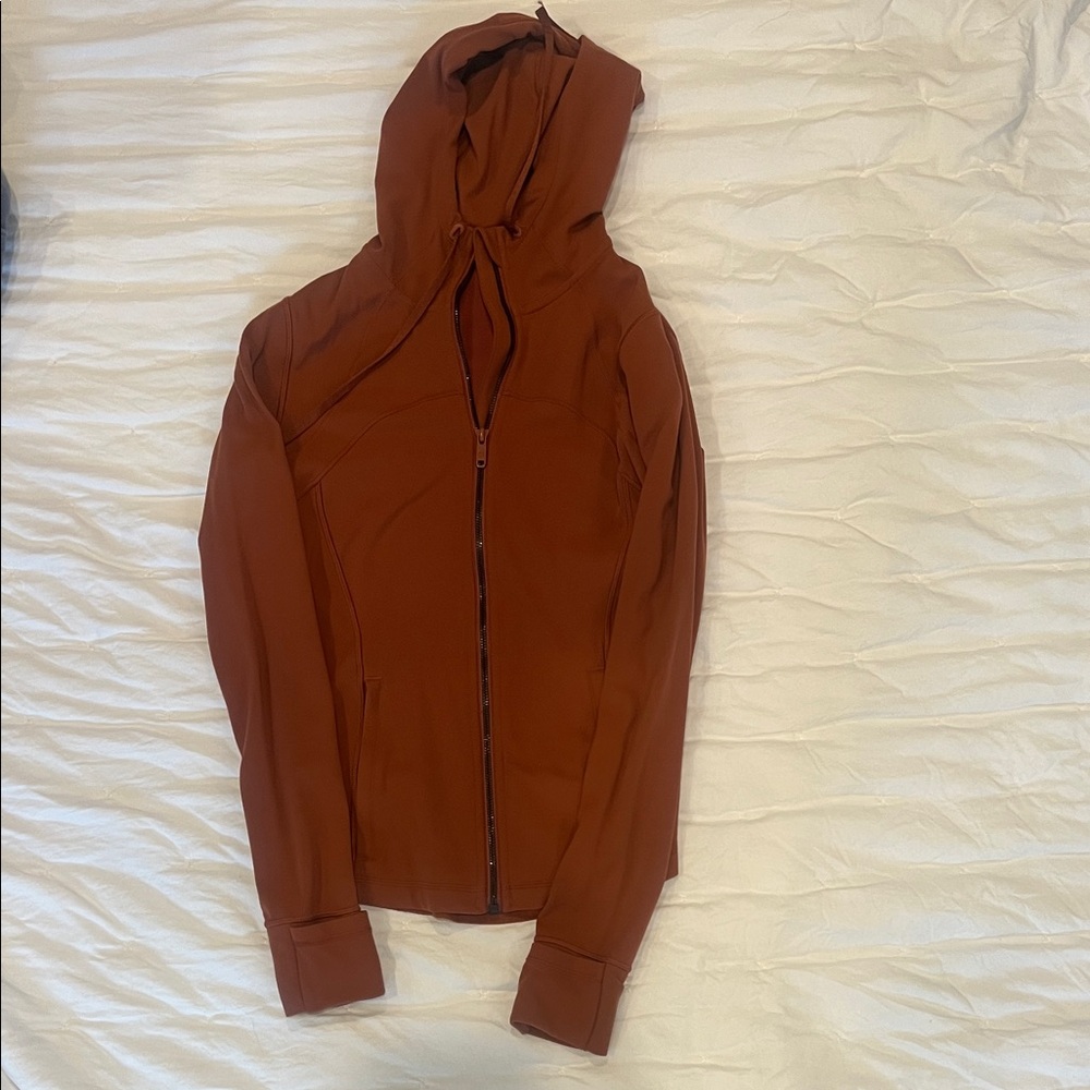 Lulu lemon Rust Brown Zip-Up Hoodie